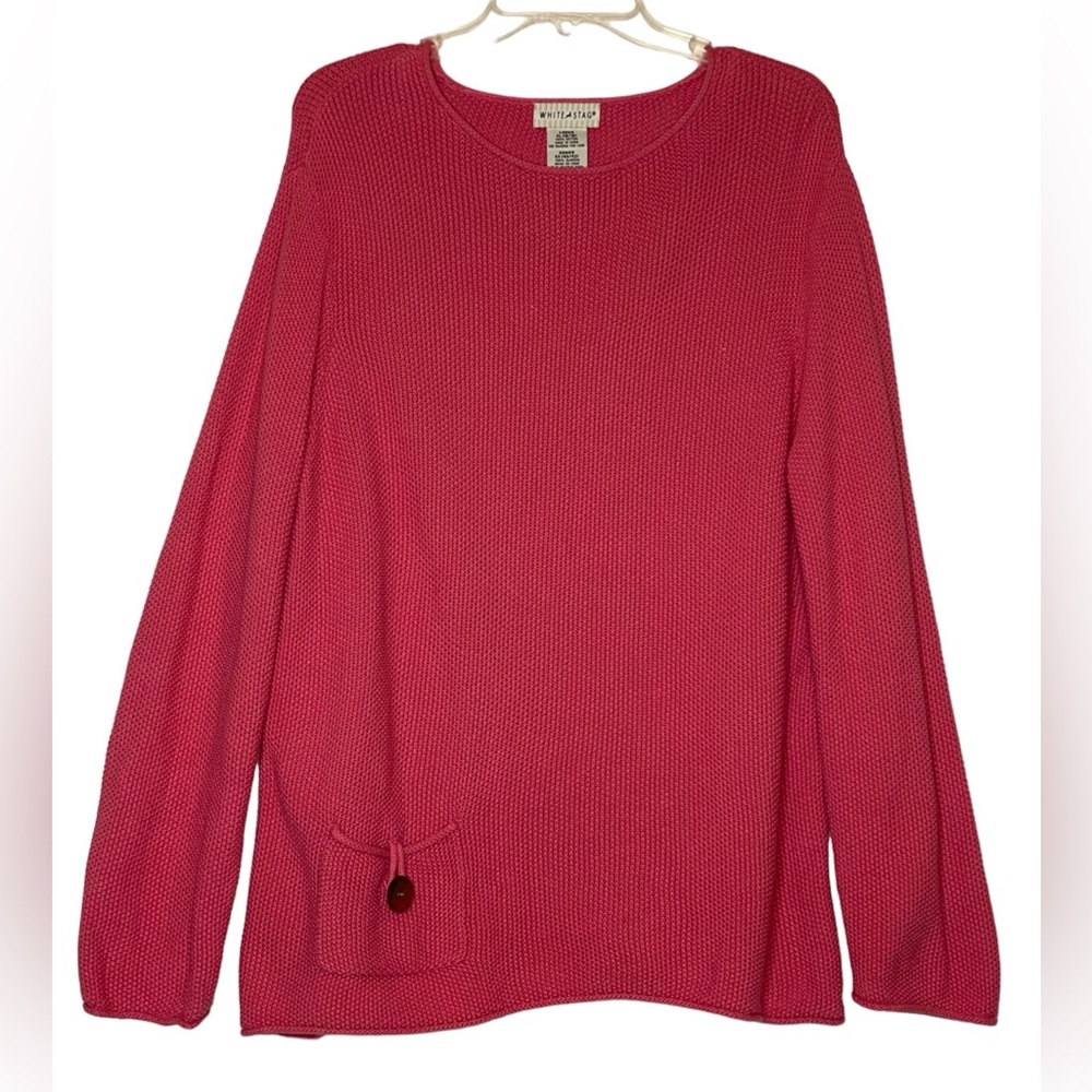 White Stag Hot Pink Cardigan Sz XL
